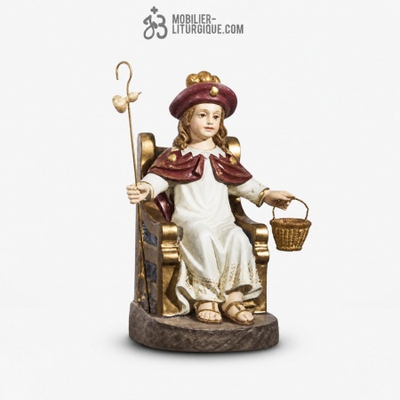 Statue J&eacute;sus enfant Polychrome Antique