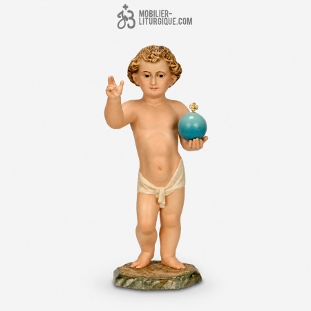 Statue J&eacute;sus enfant Polychrome Antique