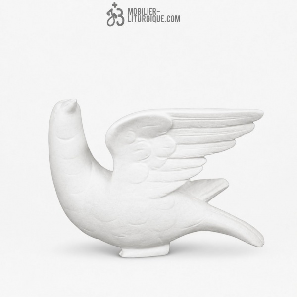 Statue La colombe Blanc
