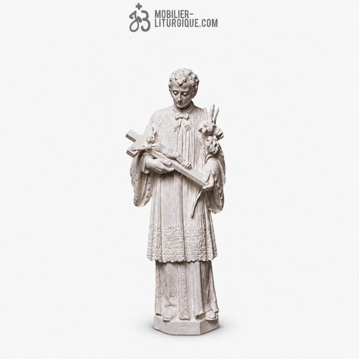 Statue Louis de Gonzague : statue sur-mesure Marbre