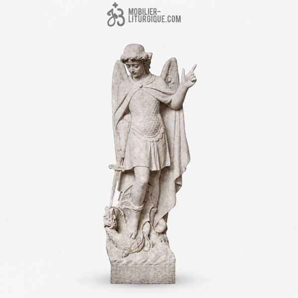 Statue Michel Archange : statue sur-mesure Marbre