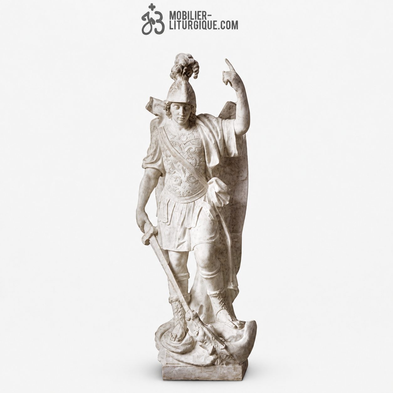 Statue Michel Archange : statue sur-mesure Marbre