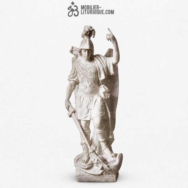 Statue Michel Archange : statue sur-mesure Marbre