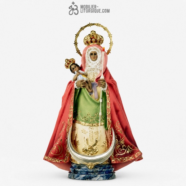 Statue Notre Dame de Candelara Polychrome