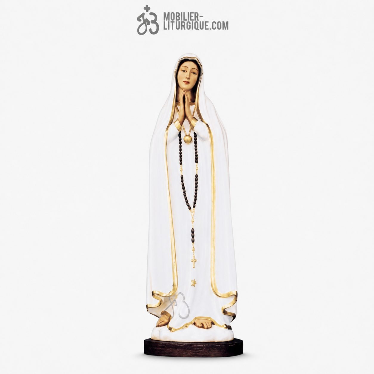Statue Notre Dame de Fatima color&eacute;e