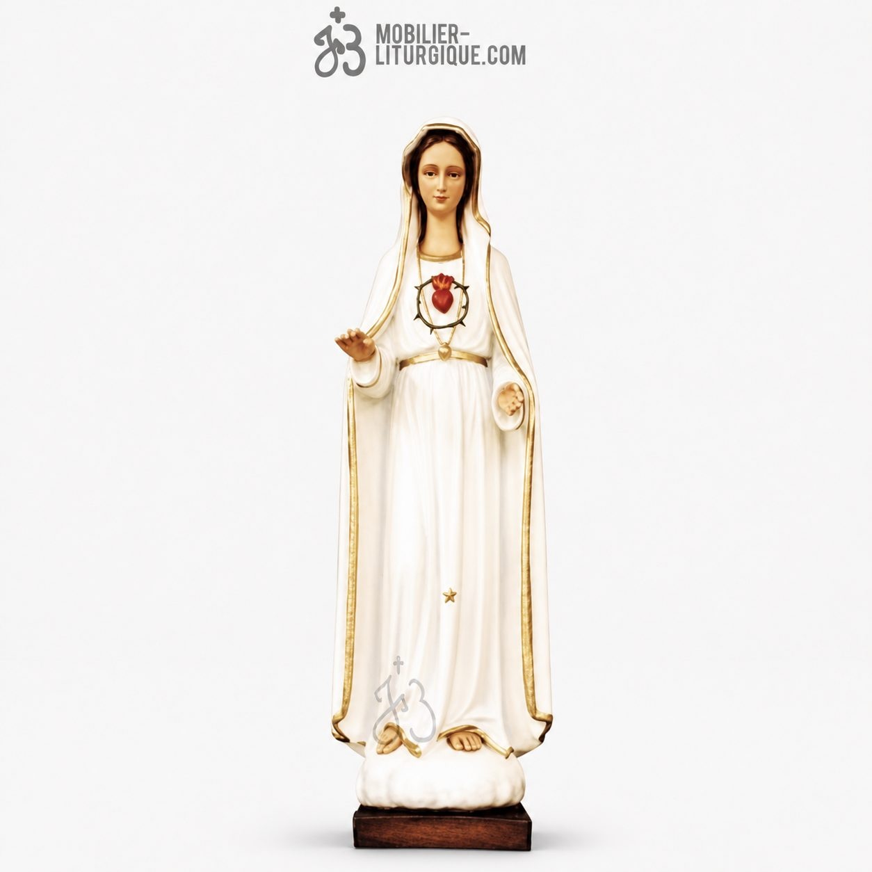 Statue Notre Dame de Fatima D&eacute;cor&eacute;e