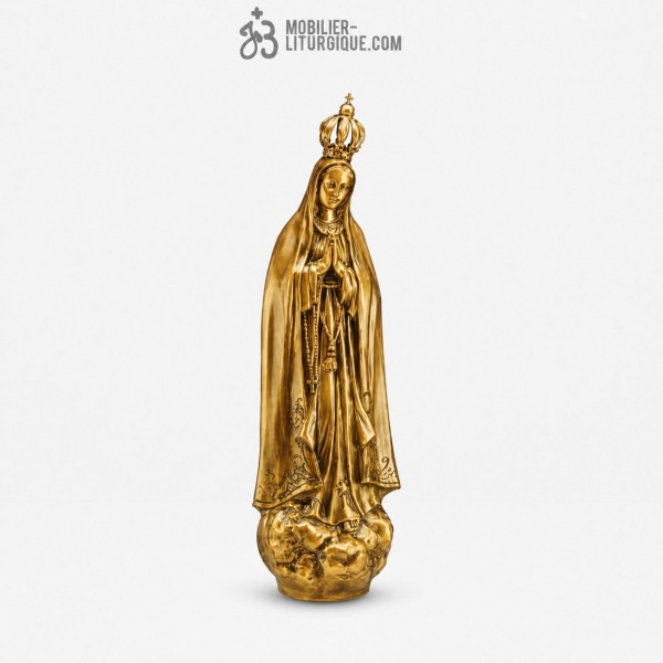 Statue Notre Dame de Fatima en bronze