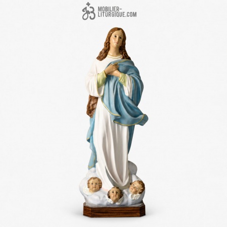 Statue Notre Dame de l\'Assomption Polychrome