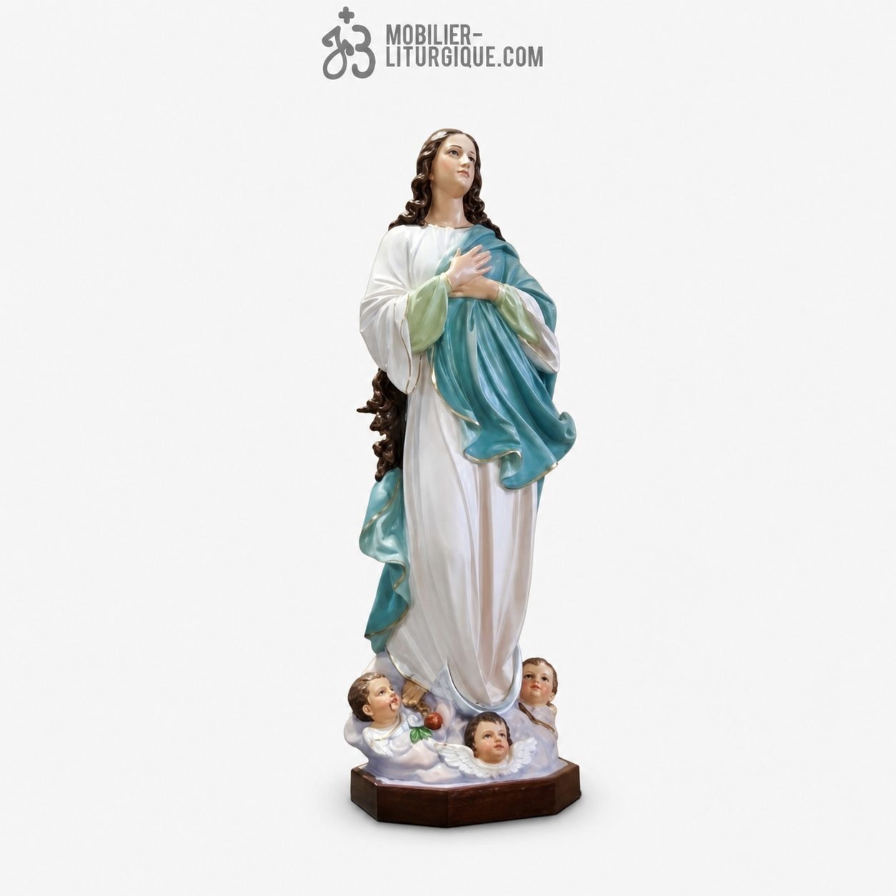 Statue Notre Dame de l\'Assomption Polychrome