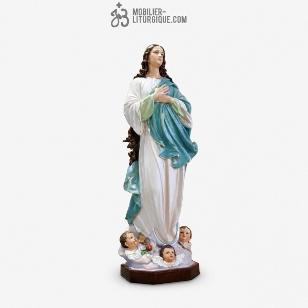Statue Notre Dame de l\'Assomption Polychrome