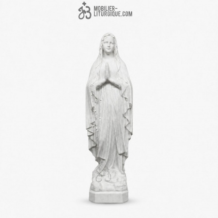 Statue Notre Dame de Lourdes, en r&eacute;sine de poudre de marbre,22-31-130 cm