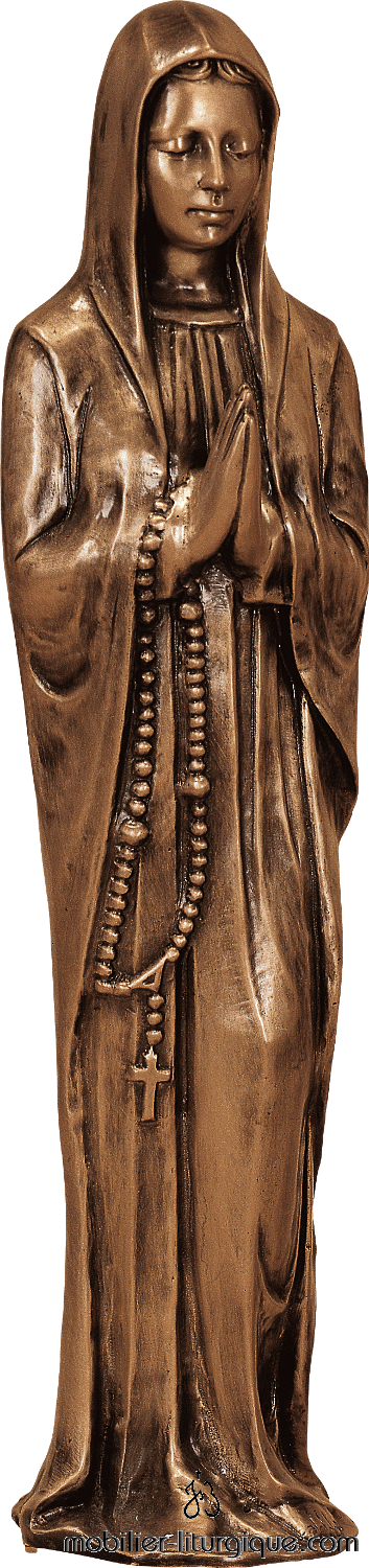 Statue Notre Dame de Lourdes Bronze