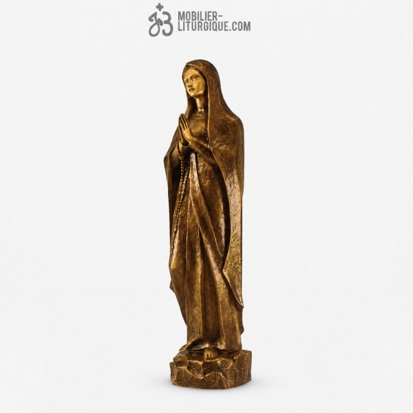 Statue Notre Dame de Lourdes Bronze