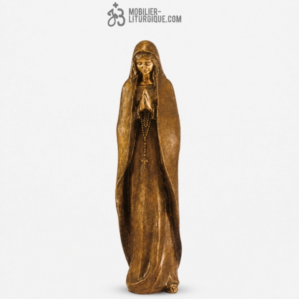 Statue Notre Dame de Lourdes Bronze