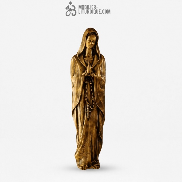 Statue Notre Dame de Lourdes Bronze