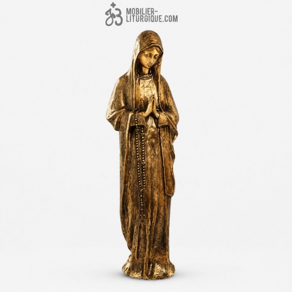 Statue Notre Dame de Lourdes Bronze