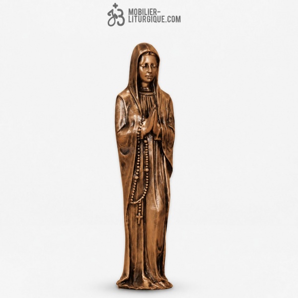 Statue Notre Dame de Lourdes Bronze