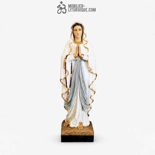Statue Notre Dame de Lourdes Color�e