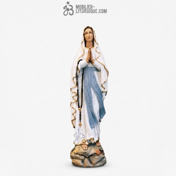 Statue Notre Dame de Lourdes color�e