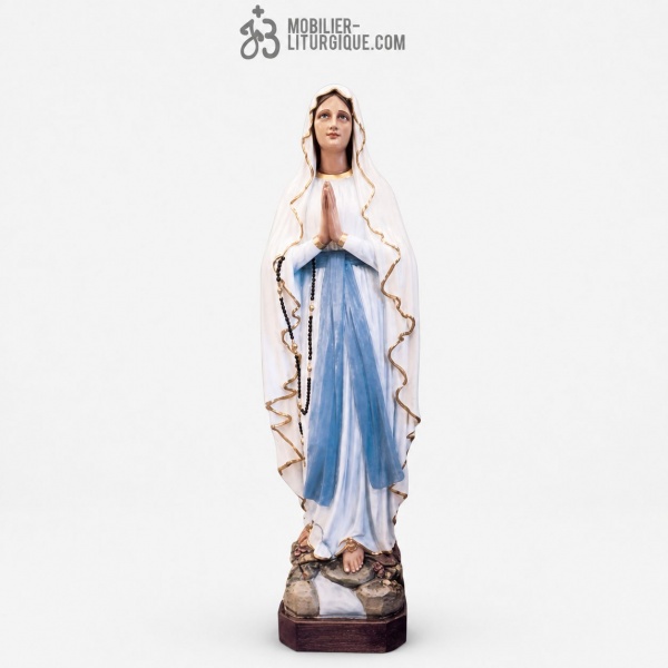 Statue Notre Dame de Lourdes color�e