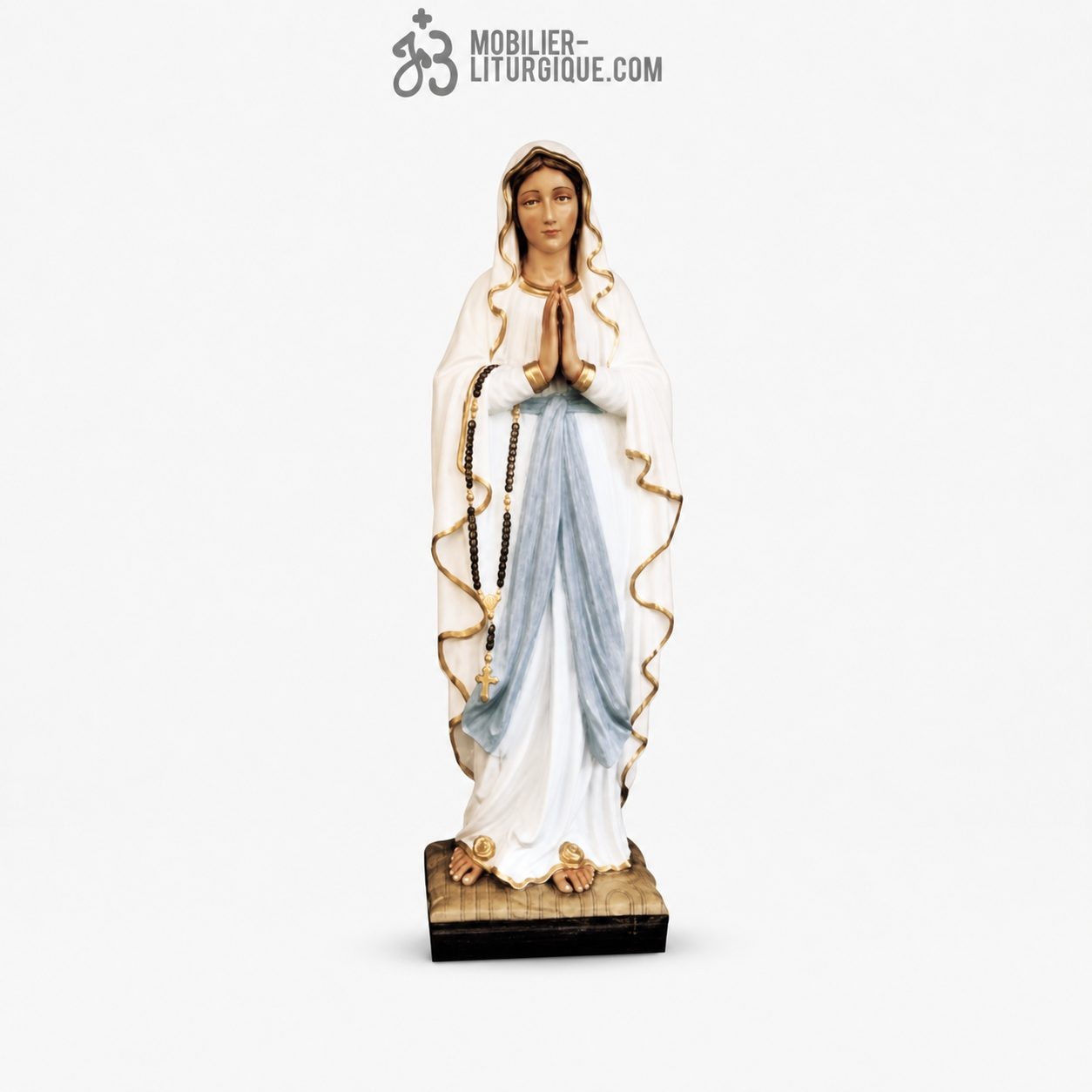 Statue Notre Dame De Lourdes D&eacute;cor&eacute;