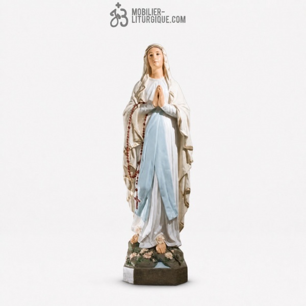 Statue Notre Dame de Lourdes D�cor�e