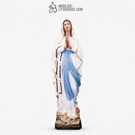 Statue Notre Dame de Lourdes D&eacute;cor&eacute;e