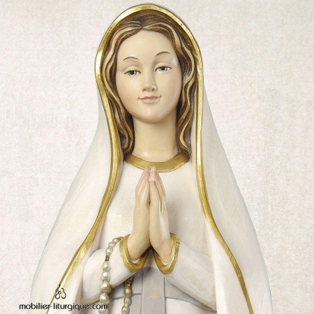 Statue Notre Dame de Lourdes en bois