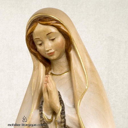 Statue Notre Dame de Lourdes en bois