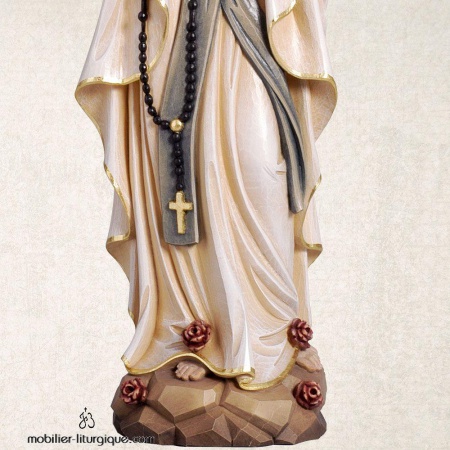 Statue Notre Dame de Lourdes en bois