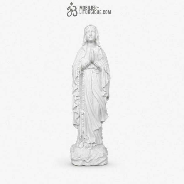 Statue Notre Dame de Lourdes,en marbre reconstitu�, 40 cm