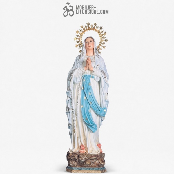 Statue Notre Dame de Lourdes Polychrome