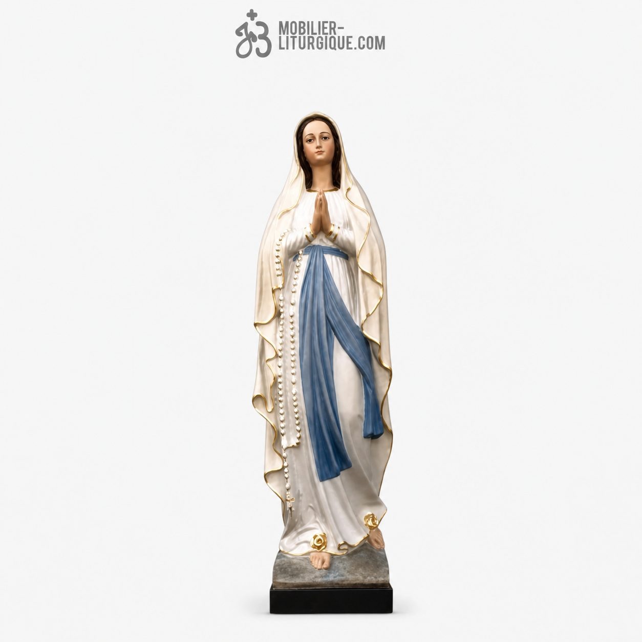 Statue Notre Dame de Lourdes Polychrome