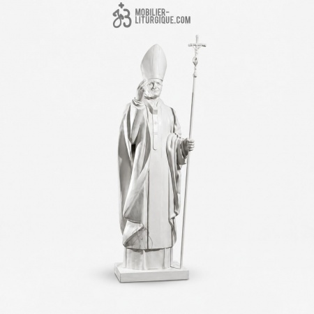Statue Pape Jean Paul II Blanc