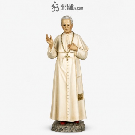 Statue Pie X Polychrome Antique