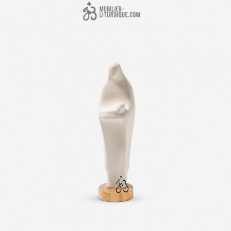 Statue pr&eacute;sentation de la Vierge Marie en c&eacute;ramique