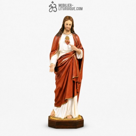 Statue Sacr&eacute; Coeur de J&eacute;sus Blanc