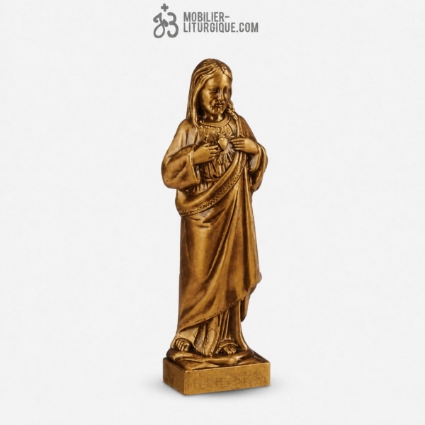 Statue Sacr� Coeur de J�sus Bronze