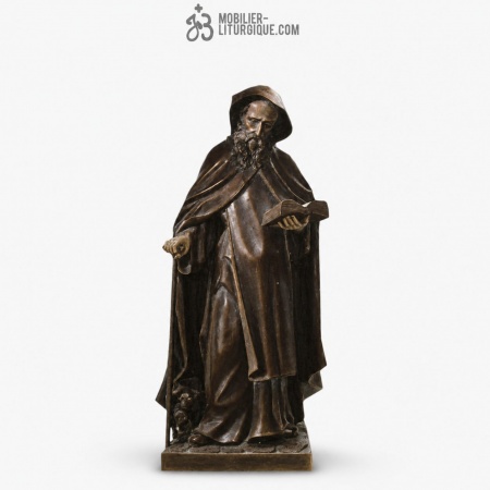 Statue Saint  Antoine Polychrome