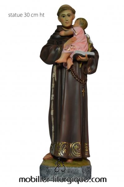 Statue Saint Antoine de Padoue Polychrome
