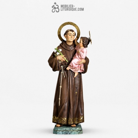 Statue Saint Antoine de Padoue Polychrome