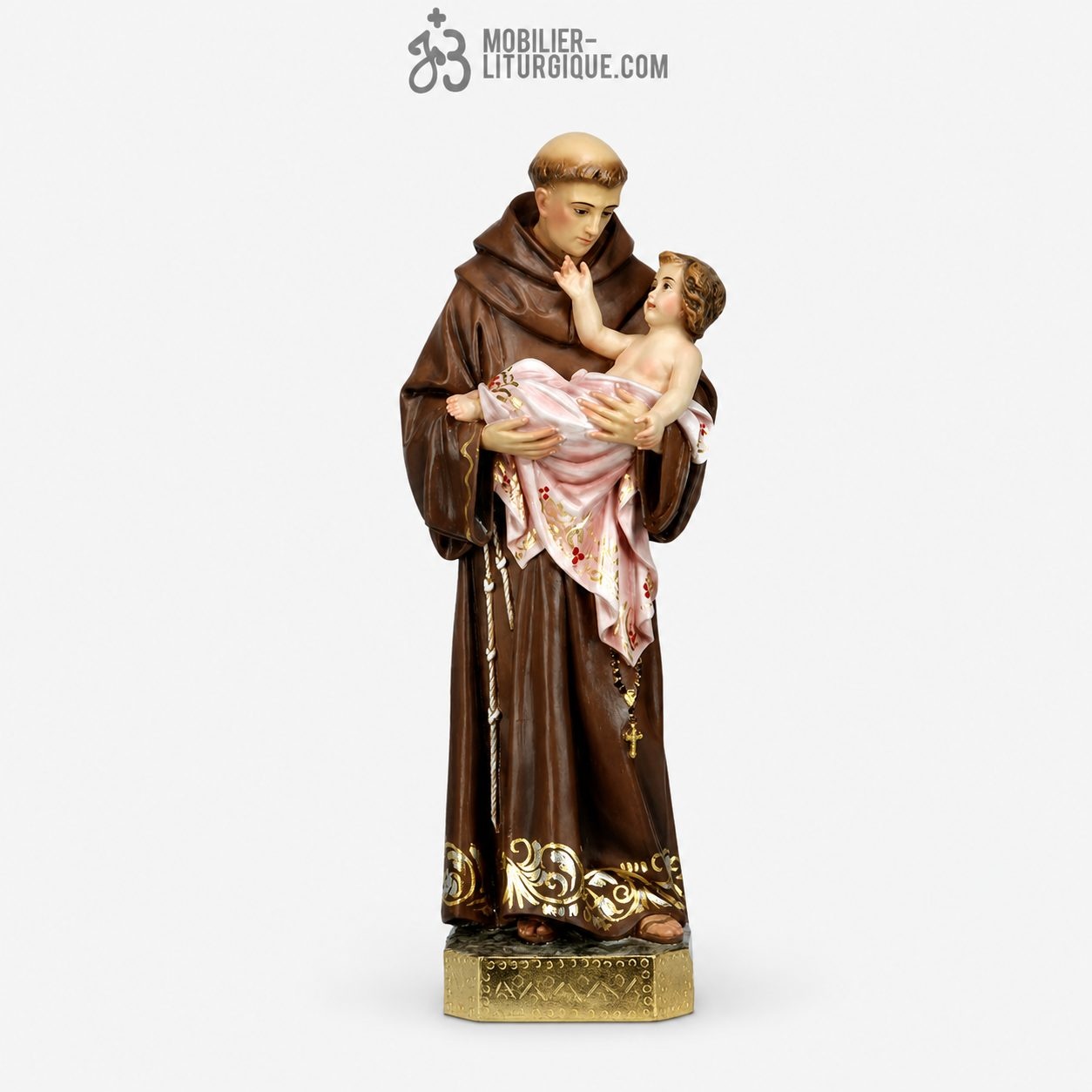 Statue Saint Antoine de Padoue Polychrome
