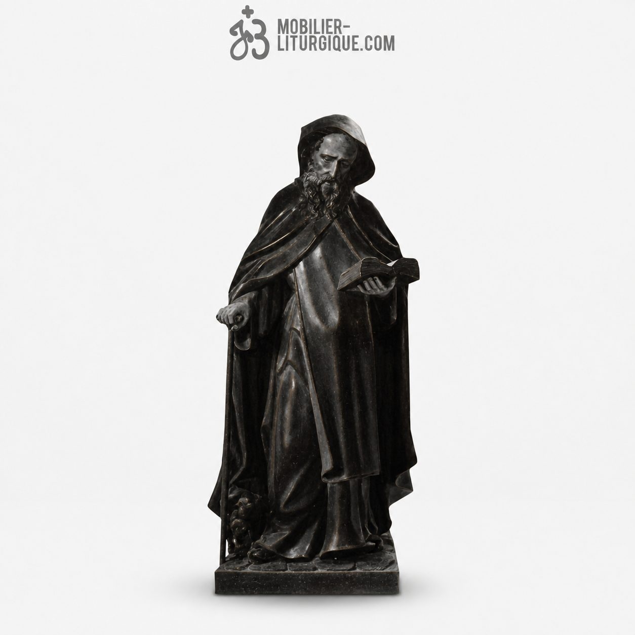 Statue Saint Antoine Polychrome Antique