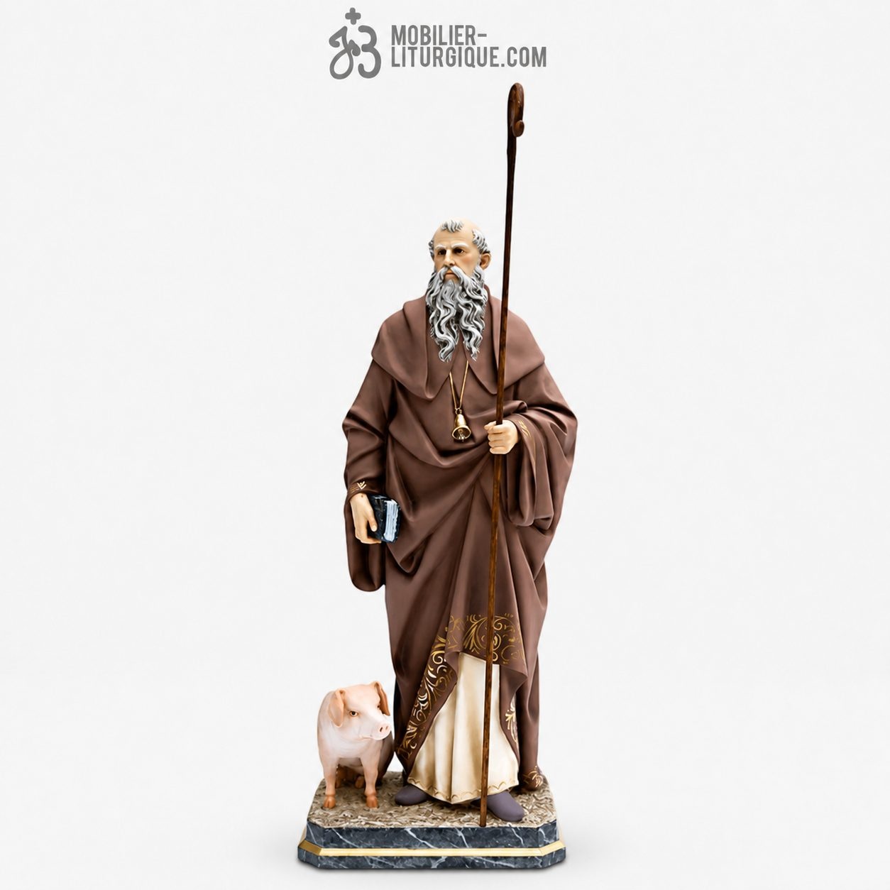 Statue Saint Antoine Polychrome