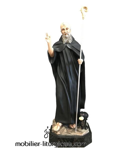 Statue Saint Benoit hauteur 80 cm