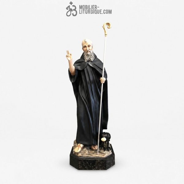 Statue Saint Benoit hauteur 80 cm