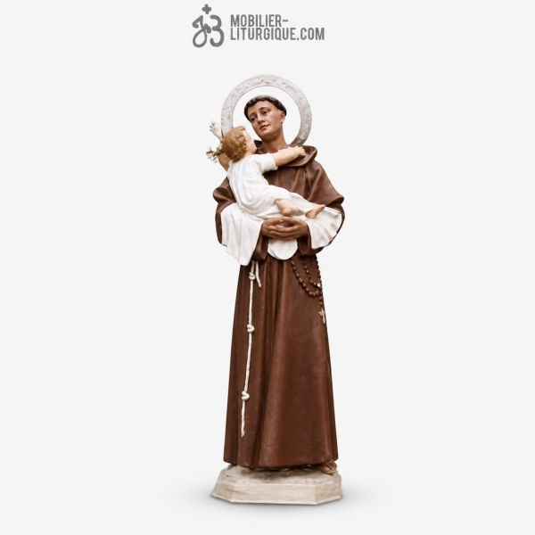 Statue Saint Beno�t Polychrome