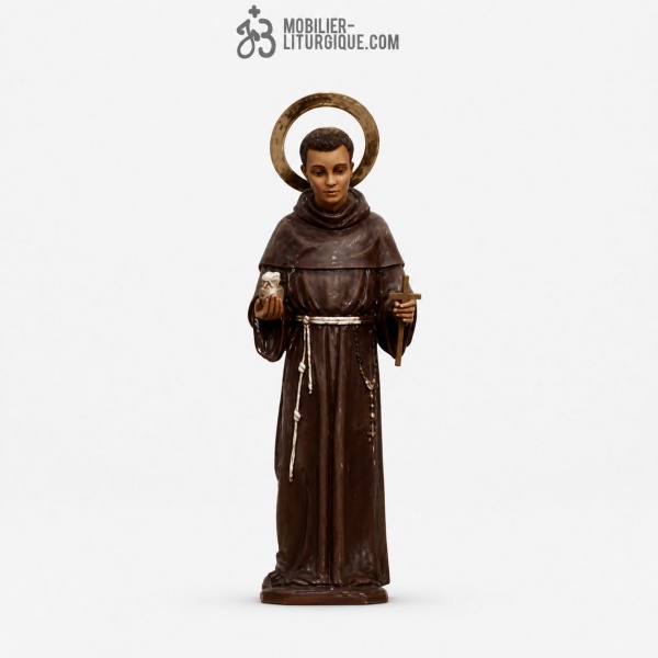 Statue Saint Beno�t Polychrome