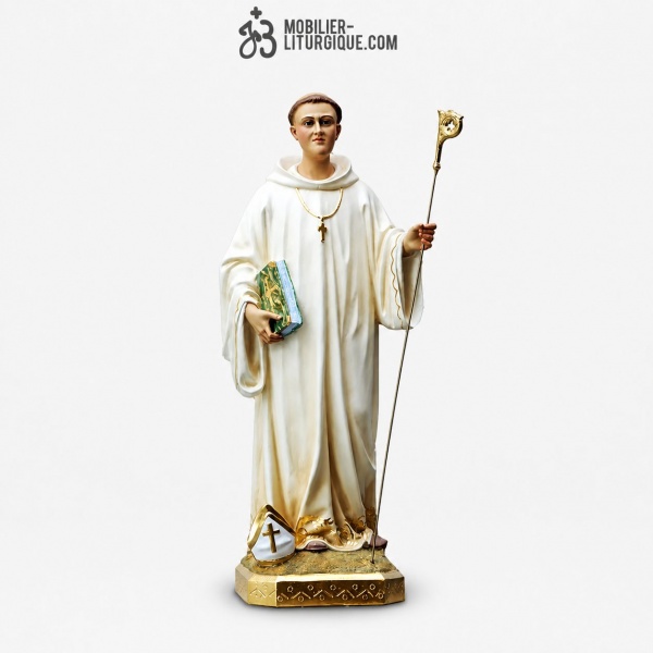 Statue Saint Bernard Polychrome