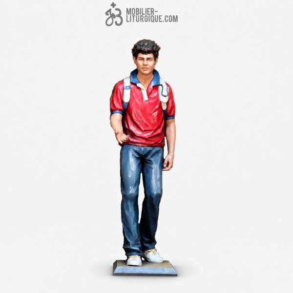 Statue Saint Carlo Acutis sur mesure_01